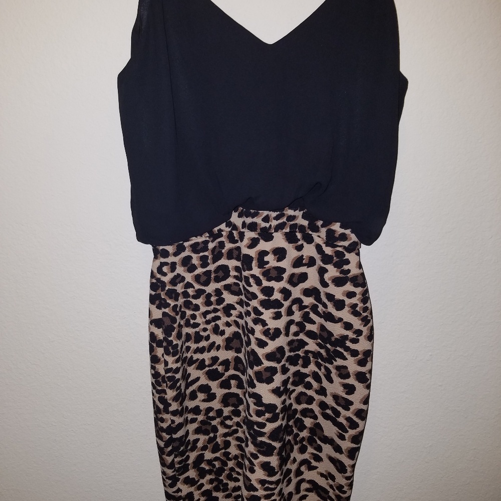 Animal print dress